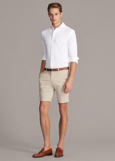 Men's Ralph Lauren Slim Fit Stretch Chino Shorts | 826317IYG